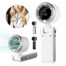 Mini Ventilateur Rechargeable à Affichage Numérique – Fraîcheur à portée de main !